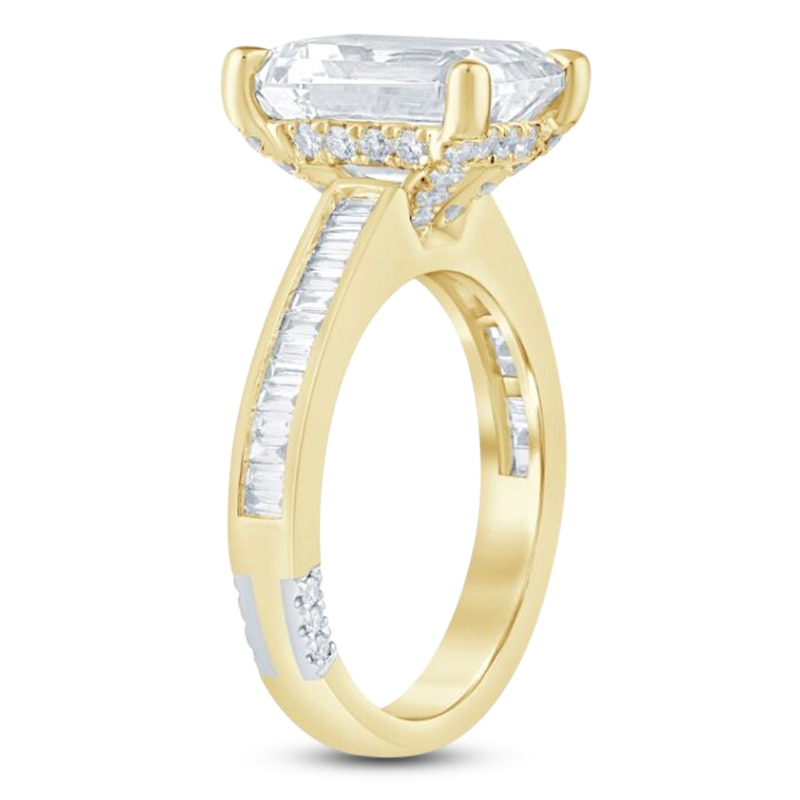 Main Image 2 of Pnina Tornai Lab-Grown Diamond Emerald-Cut Engagement Ring 5-5/8 ct tw 14K Yellow Gold