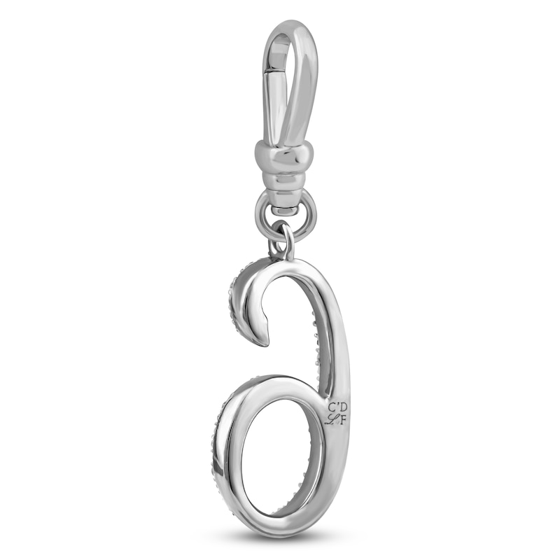 Main Image 2 of Charm'd by Lulu Frost Pavé Diamond Number 6 Charm 1/8 ct tw 10K White Gold