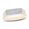 Thumbnail Image 1 of Men's Diamond Pavé Fashion Ring 1/5 ct tw 10K Yellow Gold