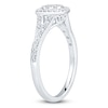 Thumbnail Image 2 of Multi-Diamond Cushion-Shaped Promise Ring 1/3 ct tw 10K White Gold