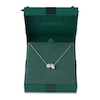 Thumbnail Image 1 of Marquise & Round-Cut Lab-Grown Diamond Two-Stone Necklace 2 ct tw 14K Yellow Gold 18"