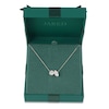 Thumbnail Image 4 of Marquise & Round-Cut Lab-Grown Diamond Two-Stone Necklace 2 ct tw 14K Yellow Gold 18"