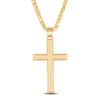 Thumbnail Image 1 of Men's Cross Necklace 10K Yellow Gold 22"