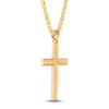 Thumbnail Image 2 of Men's Cross Necklace 10K Yellow Gold 22"