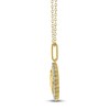 Thumbnail Image 3 of Diamond Zodiac Pisces Medallion Necklace 1/3 ct tw 10K Yellow Gold 18"