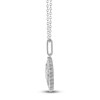 Thumbnail Image 3 of Diamond Zodiac Pisces Medallion Necklace 1/3 ct tw Sterling Silver 18"