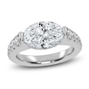 Thumbnail Image 1 of Oval-Cut Created By Jared Studio Lab-Grown Diamond Engagement Ring 3-1/2 ct tw 14K White Gold