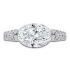 Thumbnail Image 3 of Oval-Cut Created By Jared Studio Lab-Grown Diamond Engagement Ring 3-1/2 ct tw 14K White Gold