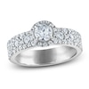 Thumbnail Image 1 of Vera Wang VOW Round-Cut Diamond Halo Engagement Ring 1-1/2 ct tw 14K White Gold