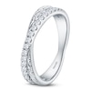 Thumbnail Image 2 of Kirk Kara Diamond Filigree Crossover Wedding Band 1/4 ct tw 14K White Gold