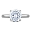 Thumbnail Image 3 of Round-Cut Lab-Grown Diamond Solitaire Plus Engagement Ring 2-5/8 ct tw Platinum (VS2/F)