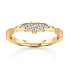 Thumbnail Image 1 of J'Lure Lab-Grown Diamond Scalloped Wedding Band 1/8 ct tw 18K Yellow Gold