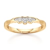 Thumbnail Image 1 of J'Lure Lab-Grown Diamond Scalloped Wedding Band 1/8 ct tw 18K Yellow Gold