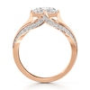 Thumbnail Image 2 of J'Lure Lab-Grown Diamond Square-Emerald Step-Cut Engagement Ring 2-3/8 ct tw 18K Rose Gold