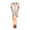 Thumbnail Image 3 of J'Lure Lab-Grown Diamond Square-Emerald Step-Cut Engagement Ring 2-3/8 ct tw 18K Rose Gold