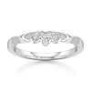Thumbnail Image 1 of J'Lure Lab-Created Diamond Scalloped Wedding Band 1/5 ct tw 18K White Gold