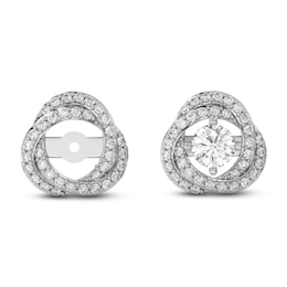 Lab-Grown Diamond Twist Earring Jackets 1/3 ct tw ct tw 10K White Gold (Jacket Only)