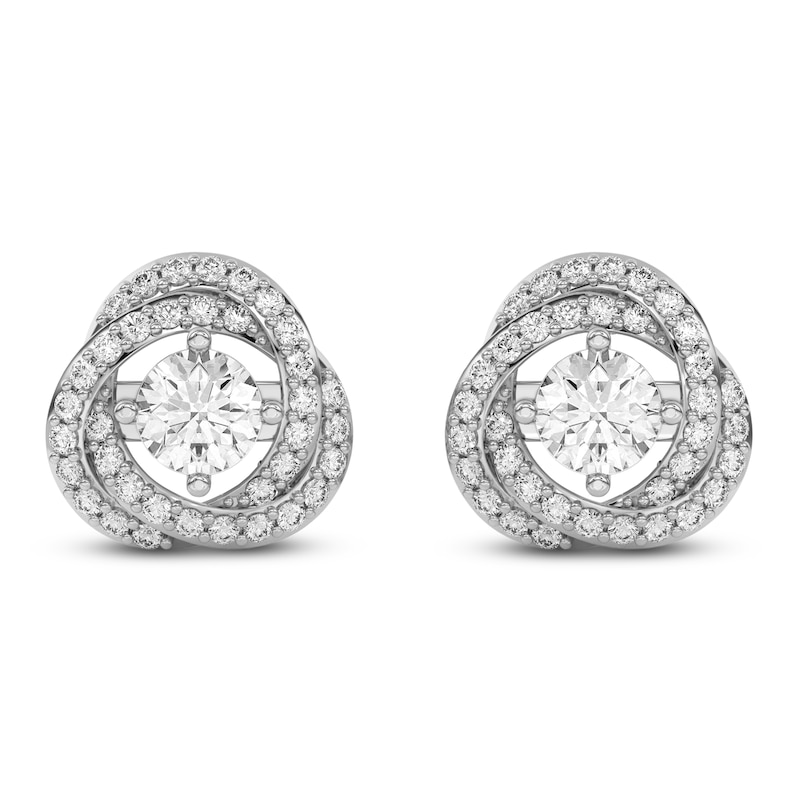 Main Image 6 of Lab-Grown Diamond Twist Earring Jackets 1/3 ct tw ct tw 10K White Gold (Jacket Only)