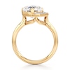 Thumbnail Image 2 of J'Lure Octagon Brilliant-Cut Lab-Grown Diamond Half-Halo Engagement Ring 3 ct tw 18K Yellow Gold