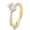 Thumbnail Image 4 of J'Lure Imperial-Emerald Step-Cut Lab-Grown Diamond Bypass Engagement Ring 1-1/3 ct tw 18K Yellow Gold