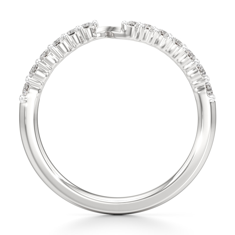 Main Image 2 of J'Lure Lab-Grown Diamond Contour Wedding Band 1/4 ct tw 18K White Gold