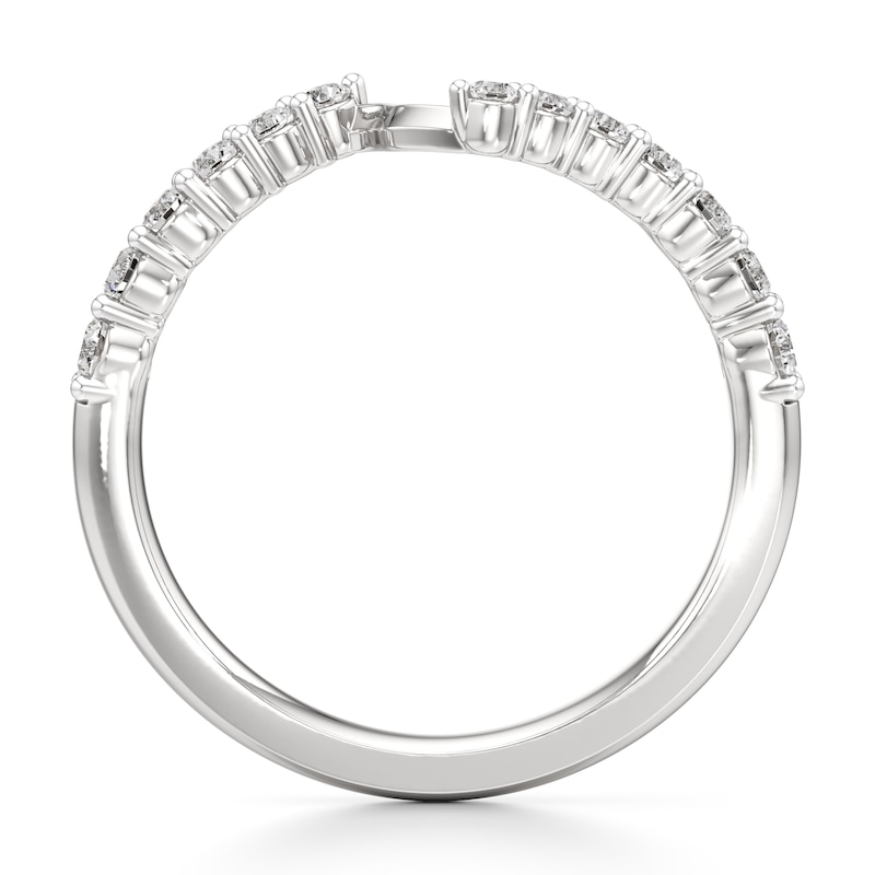 Main Image 2 of J'Lure Lab-Grown Diamond Contour Wedding Band 1/3 ct tw 18K White Gold