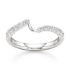 Thumbnail Image 1 of J'Lure Lab-Created Diamond Contour Wedding Band 1/3 ct tw 18K White Gold