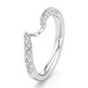 Thumbnail Image 4 of J'Lure Lab-Created Diamond Contour Wedding Band 1/3 ct tw 18K White Gold
