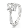 Thumbnail Image 4 of J'Lure Square-Emerald Step-Cut Lab-Grown Diamond Bypass Engagement Ring 3-5/8 ct tw 18K White Gold