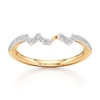 Thumbnail Image 1 of J'Lure Lab-Grown Diamond Angled Contour Wedding Band 1/6 ct tw 18K Yellow Gold