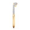 Thumbnail Image 3 of J'Lure Lab-Grown Diamond Angled Contour Wedding Band 1/6 ct tw 18K Yellow Gold