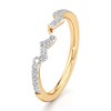 Thumbnail Image 4 of J'Lure Lab-Grown Diamond Angled Contour Wedding Band 1/6 ct tw 18K Yellow Gold
