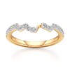 Thumbnail Image 1 of J'Lure Lab-Grown Diamond Angled Contour Wedding Band 1/4 ct tw 18K Yellow Gold