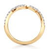 Thumbnail Image 2 of J'Lure Lab-Grown Diamond Angled Contour Wedding Band 1/4 ct tw 18K Yellow Gold