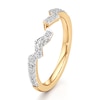 Thumbnail Image 4 of J'Lure Lab-Grown Diamond Angled Contour Wedding Band 1/4 ct tw 18K Yellow Gold