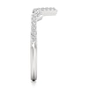 Thumbnail Image 3 of J'Lure Lab-Grown Diamond Angled Contour Wedding Band 1/4 ct tw 18K White Gold