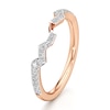 Thumbnail Image 4 of J'Lure Lab-Grown Diamond Angled Contour Wedding Band 1/5 ct tw 18K Rose Gold