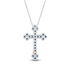 Thumbnail Image 2 of Pnina Tornai Black Diamond Cross Necklace 5/8 ct tw 14K White Gold 18"