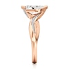 Thumbnail Image 3 of J'Lure Leaf Step-Cut Lab-Grown Diamond Bypass Engagement Ring 1-1/8 ct tw 18K Rose Gold