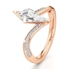 Thumbnail Image 4 of J'Lure Kite Step-Cut Lab-Grown Diamond Bypass Engagement Ring 1-1/6 ct tw 18K Rose Gold