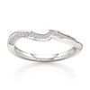 Thumbnail Image 1 of J'Lure Lab-Created Diamond Contour Wedding Band 1/8 ct tw 18K White Gold
