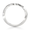 Thumbnail Image 2 of J'Lure Lab-Created Diamond Contour Wedding Band 1/8 ct tw 18K White Gold