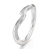 Thumbnail Image 4 of J'Lure Lab-Created Diamond Contour Wedding Band 1/8 ct tw 18K White Gold