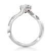 Thumbnail Image 2 of J'Lure Leaf Step-Cut Lab-Created Diamond Bypass Engagement Ring 2-1/6 ct tw 18K White Gold