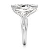 Thumbnail Image 3 of J'Lure Moval Old-Cut Lab-Grown Diamond Bypass Engagement Ring 3-1/3 ct tw 18K White Gold