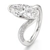 Thumbnail Image 4 of J'Lure Moval Old-Cut Lab-Grown Diamond Bypass Engagement Ring 3-1/3 ct tw 18K White Gold