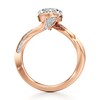 Thumbnail Image 2 of J'Lure Oval Step-Cut Lab-Grown Diamond Bypass Engagement Ring 3-1/4 ct tw 18K Rose Gold