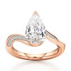 Thumbnail Image 1 of J'Lure Pear Step-Cut Lab-Grown Diamond Bypass Engagement Ring 3-1/5 ct tw 18K Rose Gold