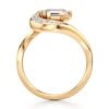 Thumbnail Image 2 of J'Lure Hexagon Portrait-Cut Lab-Grown Diamond Engagement Ring 1 ct tw 18K Yellow Gold
