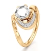 Thumbnail Image 4 of J'Lure Hexagon Portrait-Cut Lab-Grown Diamond Engagement Ring 1 ct tw 18K Yellow Gold